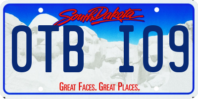 SD license plate 0TBI09