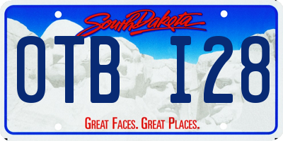 SD license plate 0TBI28