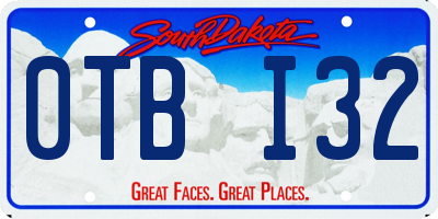 SD license plate 0TBI32