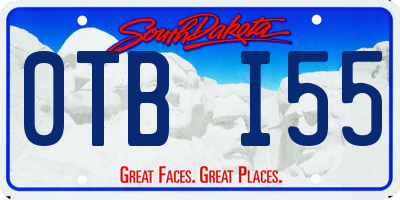 SD license plate 0TBI55