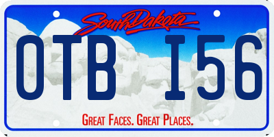 SD license plate 0TBI56