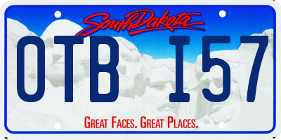 SD license plate 0TBI57