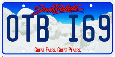SD license plate 0TBI69