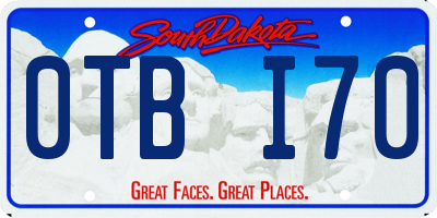 SD license plate 0TBI70