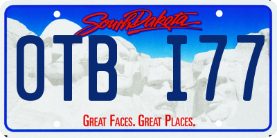 SD license plate 0TBI77
