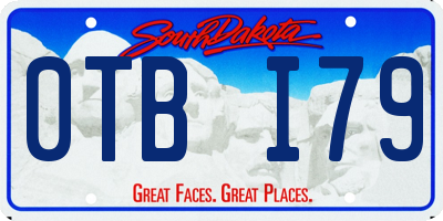 SD license plate 0TBI79