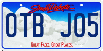 SD license plate 0TBJ05