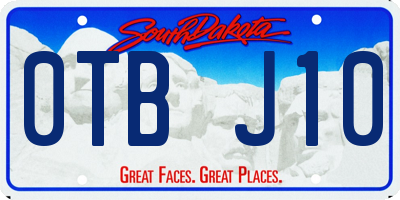 SD license plate 0TBJ10