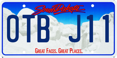 SD license plate 0TBJ11