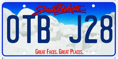 SD license plate 0TBJ28