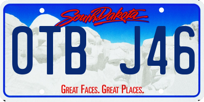 SD license plate 0TBJ46