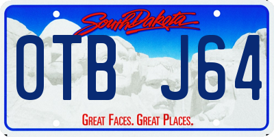 SD license plate 0TBJ64