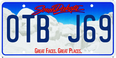SD license plate 0TBJ69