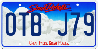 SD license plate 0TBJ79