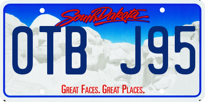 SD license plate 0TBJ95