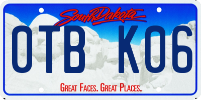 SD license plate 0TBK06