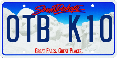 SD license plate 0TBK10
