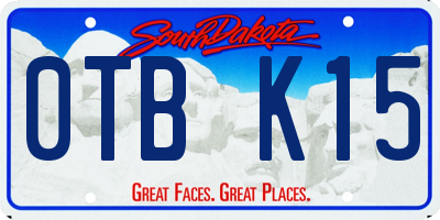 SD license plate 0TBK15