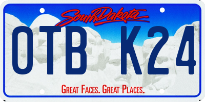 SD license plate 0TBK24
