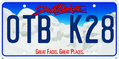 SD license plate 0TBK28