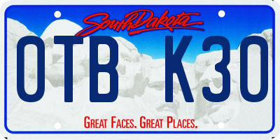 SD license plate 0TBK30