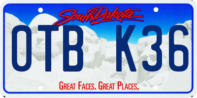 SD license plate 0TBK36