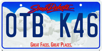 SD license plate 0TBK46