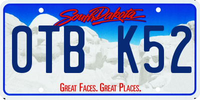 SD license plate 0TBK52