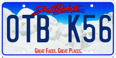 SD license plate 0TBK56
