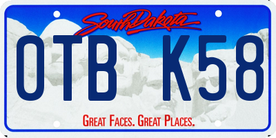 SD license plate 0TBK58