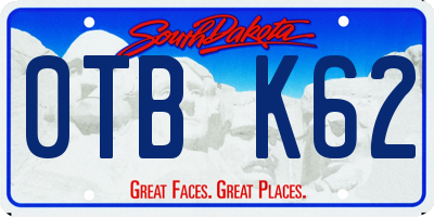 SD license plate 0TBK62
