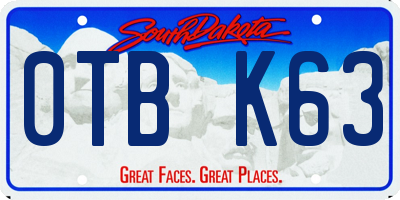 SD license plate 0TBK63