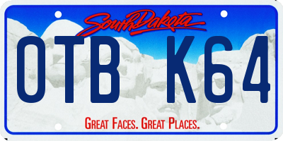 SD license plate 0TBK64