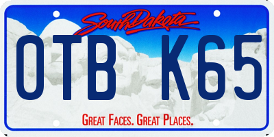 SD license plate 0TBK65
