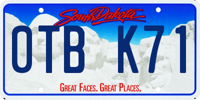 SD license plate 0TBK71