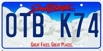 SD license plate 0TBK74