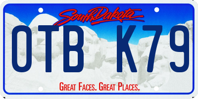 SD license plate 0TBK79