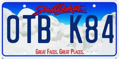 SD license plate 0TBK84