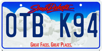 SD license plate 0TBK94