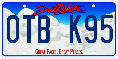 SD license plate 0TBK95