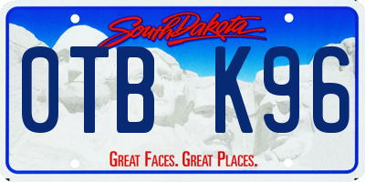 SD license plate 0TBK96