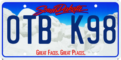 SD license plate 0TBK98