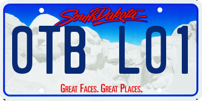 SD license plate 0TBL01
