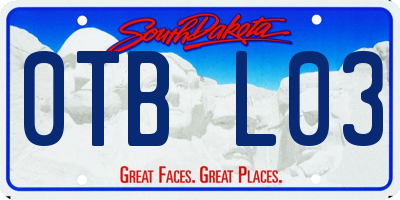 SD license plate 0TBL03