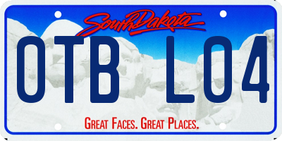 SD license plate 0TBL04
