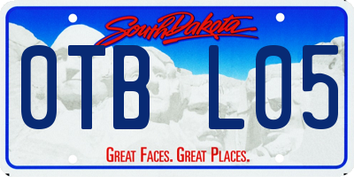 SD license plate 0TBL05