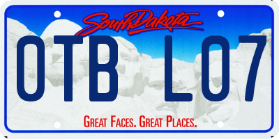 SD license plate 0TBL07