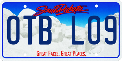 SD license plate 0TBL09