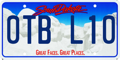 SD license plate 0TBL10