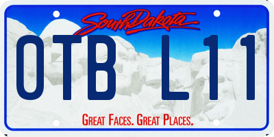 SD license plate 0TBL11